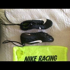 Nike Track Spikes Black and white